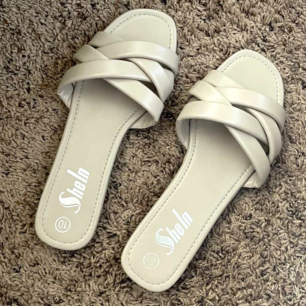 Taupe sandals